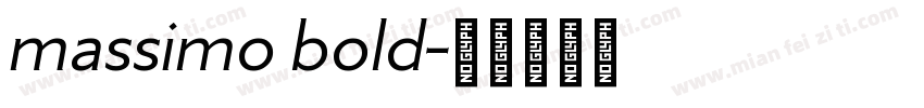 massimo bold字体转换